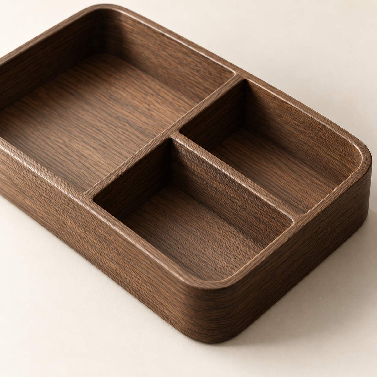 Brio Remote Tray detail showing shallow compartmented tray